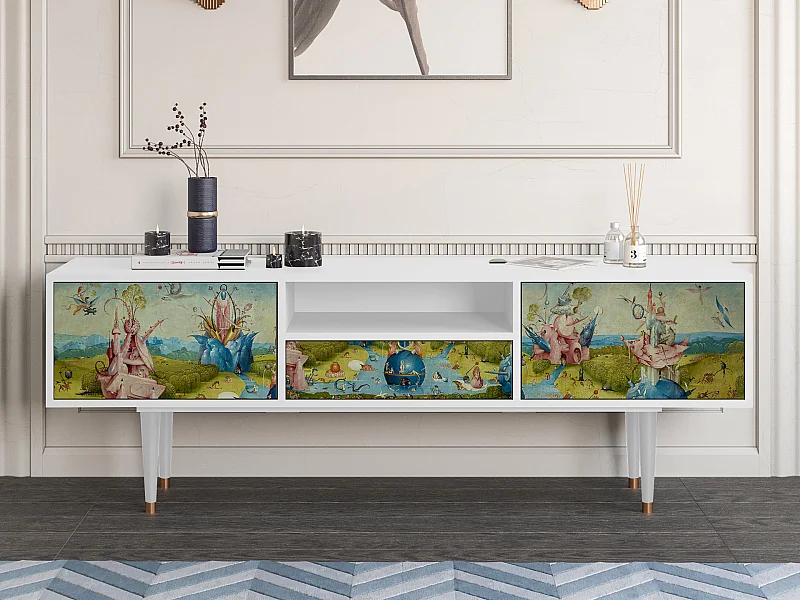 Meuble TV - 170х59х41 cm - T6 - The Garden 2 by Bosch, Blanc