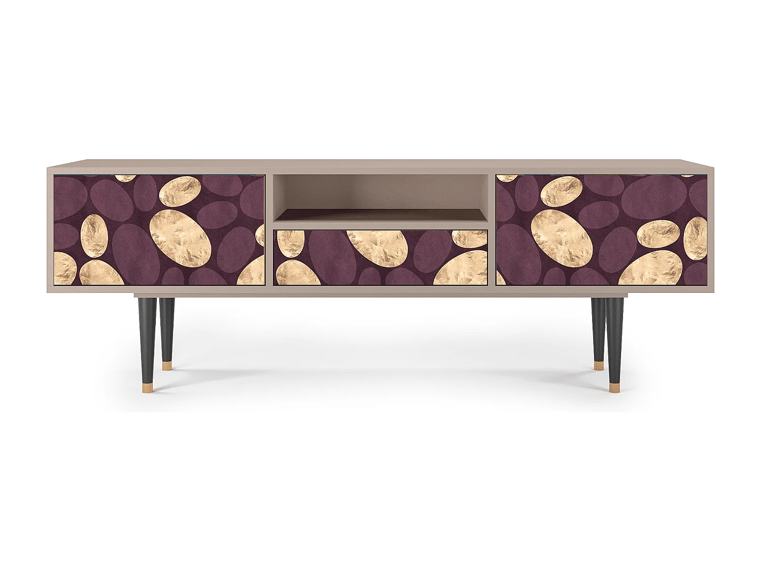 Mueble de TV - 170х59х41 cm - T6 - Fine Wine, Latte