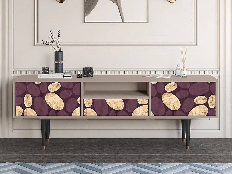 Meuble TV - 170х59х41 cm - T6 - Fine Wine, Latte