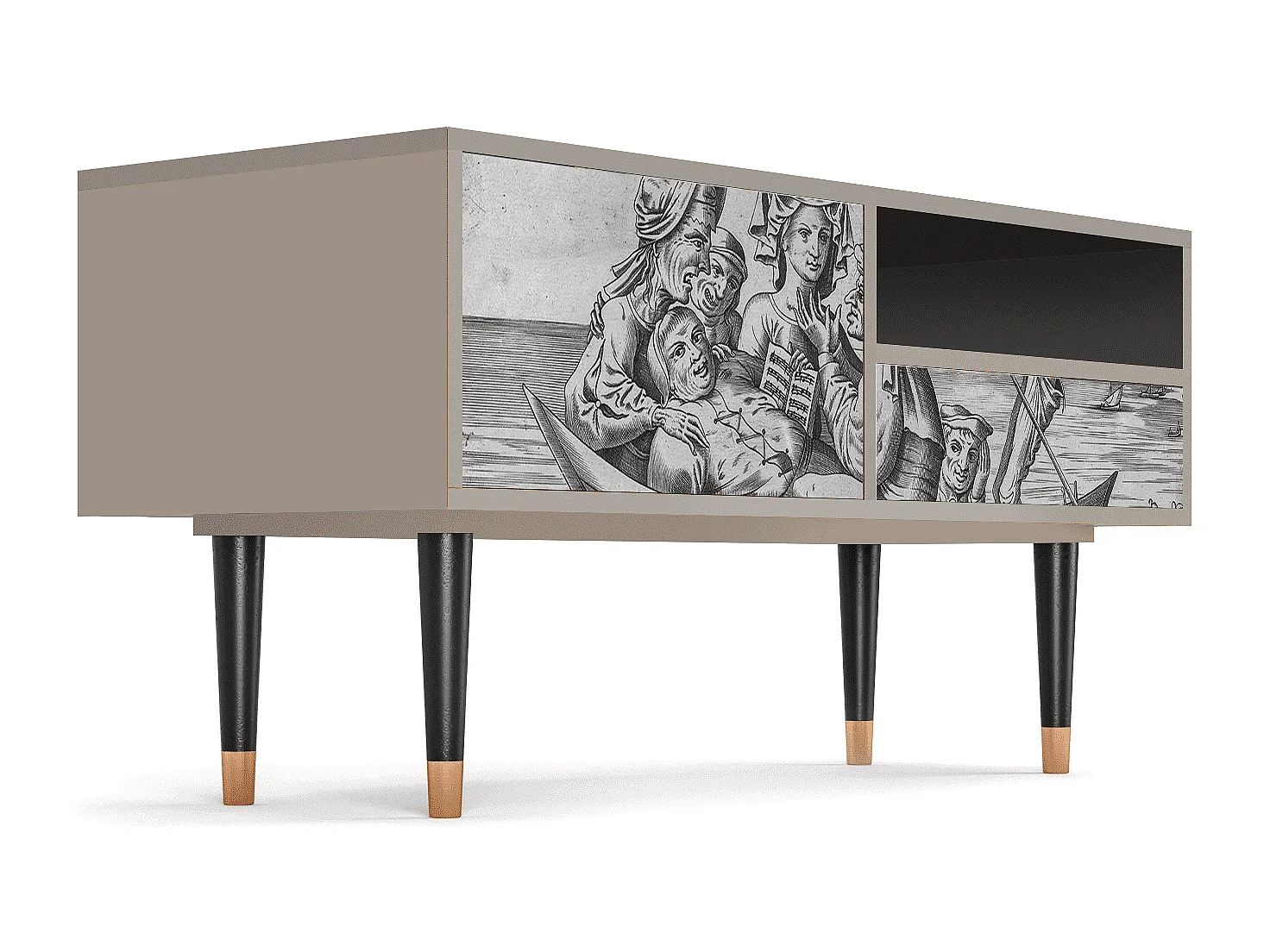 TV-Möbel - 115х59х48 cm - T3 - Blau Schuyte, Sand