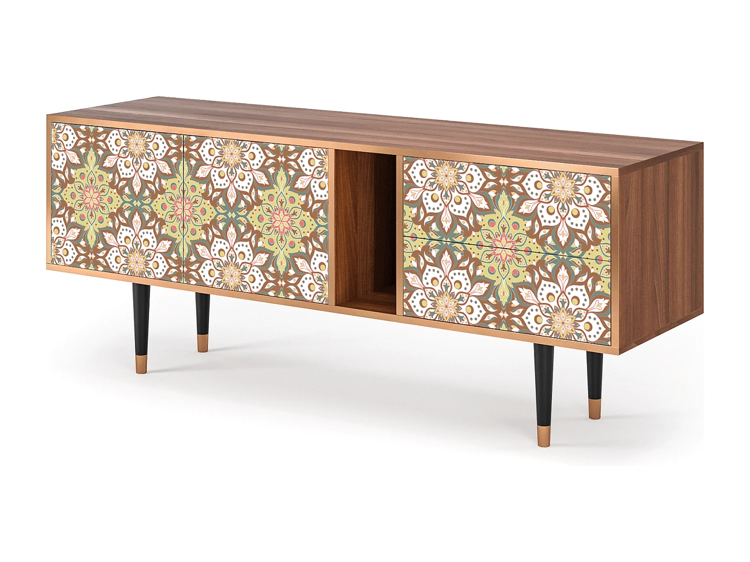 Meuble TV - 170х69х48 cm - T1 - Chinese Tea, Noyer