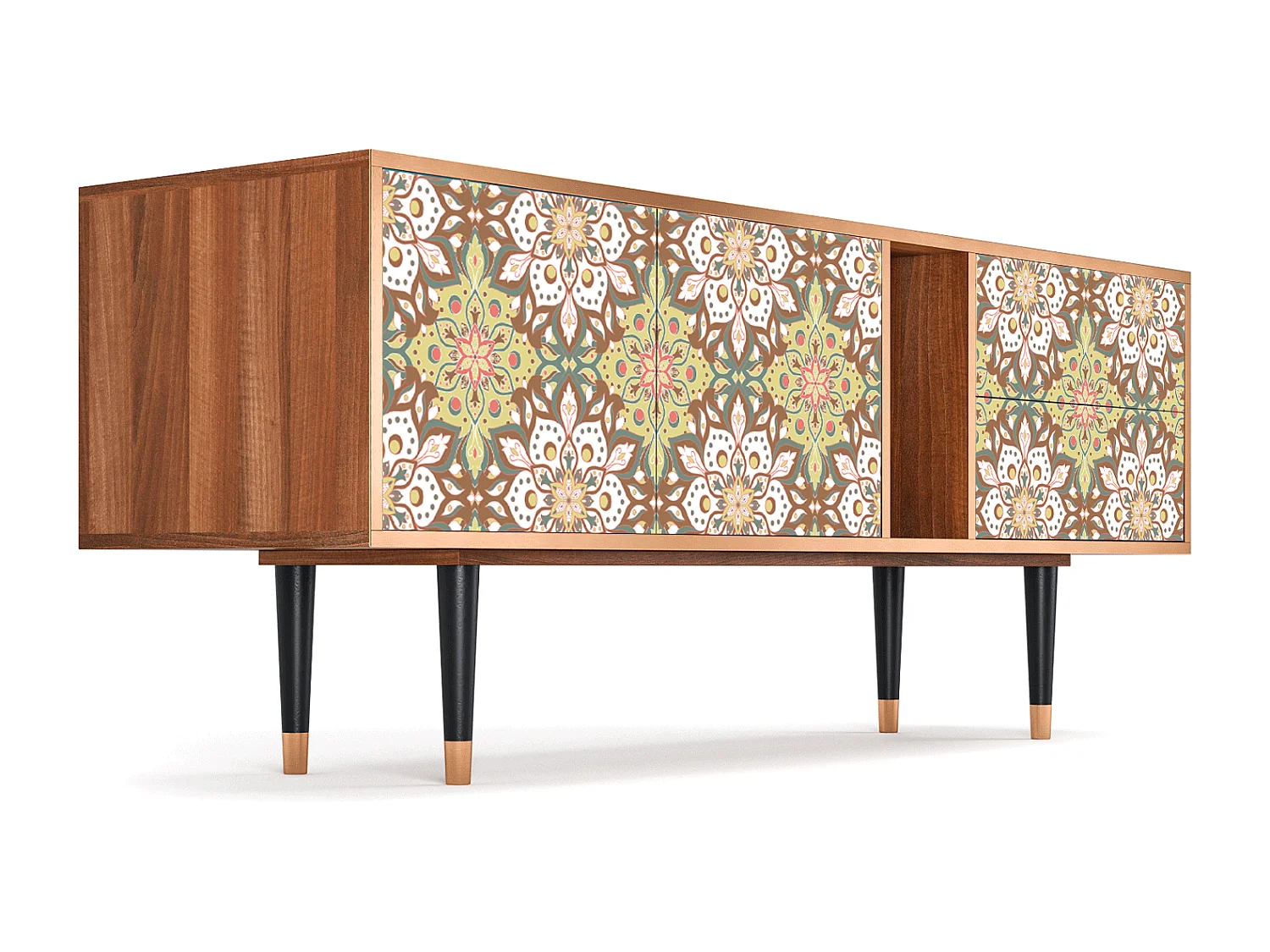 Meuble TV - 170х69х48 cm - T1 - Chinese Tea, Noyer