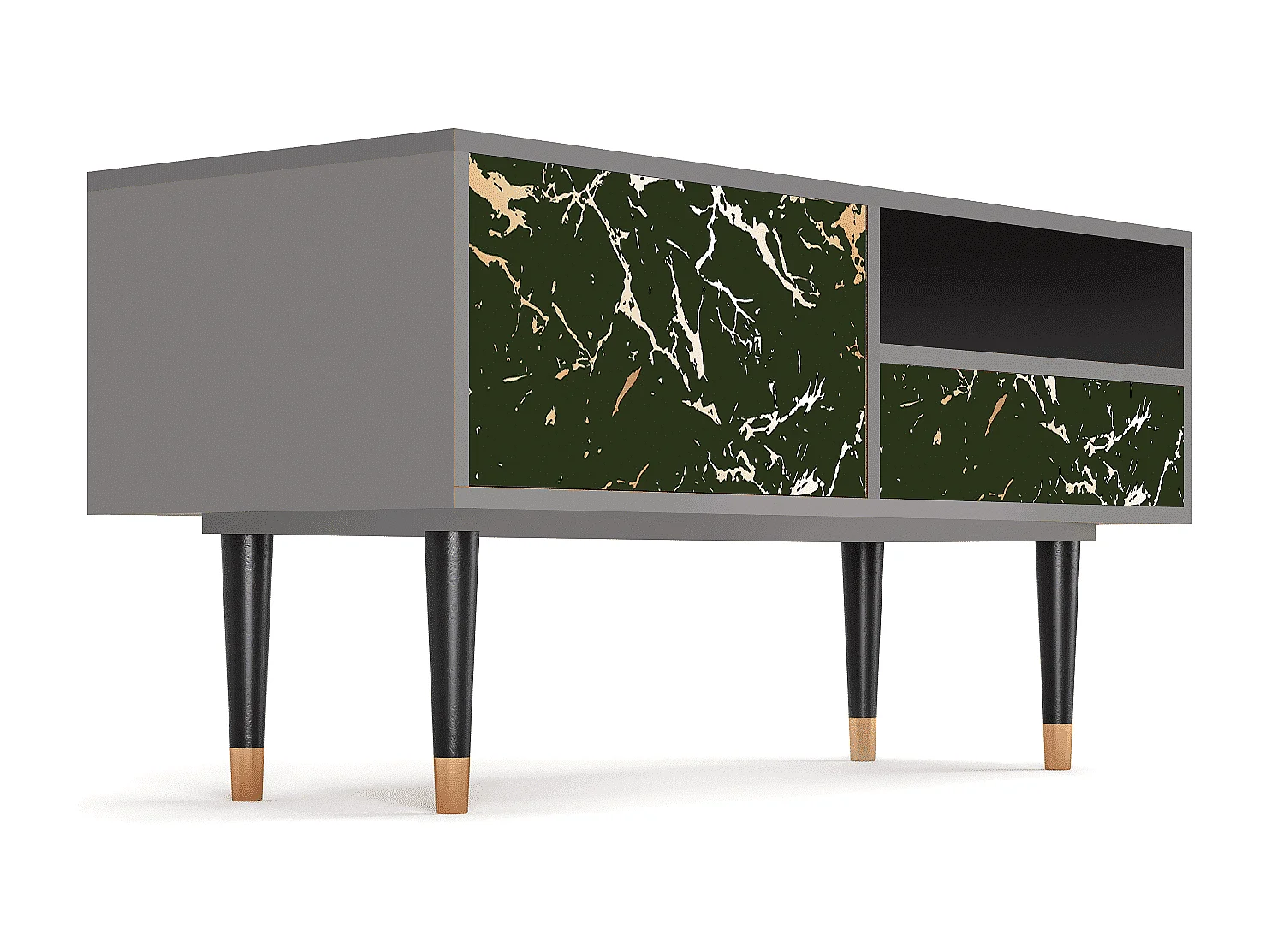 Mueble de TV - 115х59х48 cm - T3 - Amazon Forest, Gris