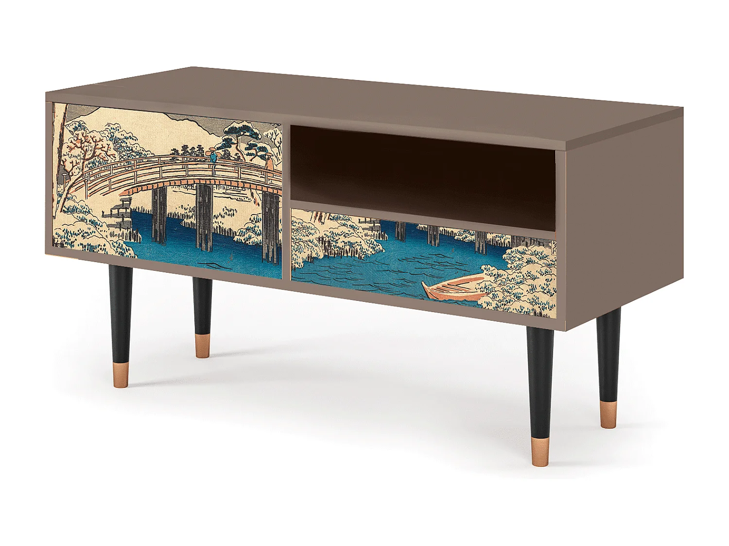 Mobile TV - 115х59х48 cm - T3 - Katabira River, Latte