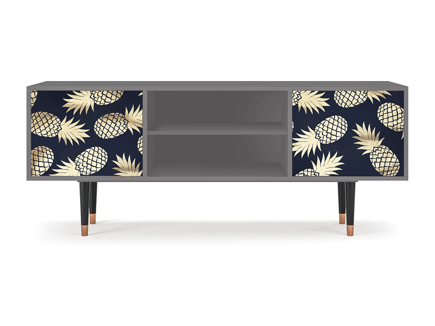 Mueble de TV - 170х69х48 cm - T2 - Sunny Pineaple, Cinza