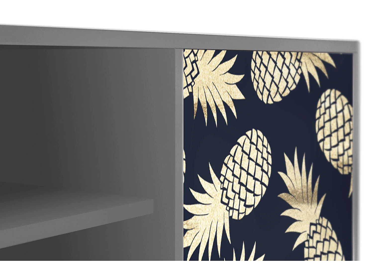 Mobile TV - 170х69х48 cm - T2 - Sunny Pineaple, Grigio