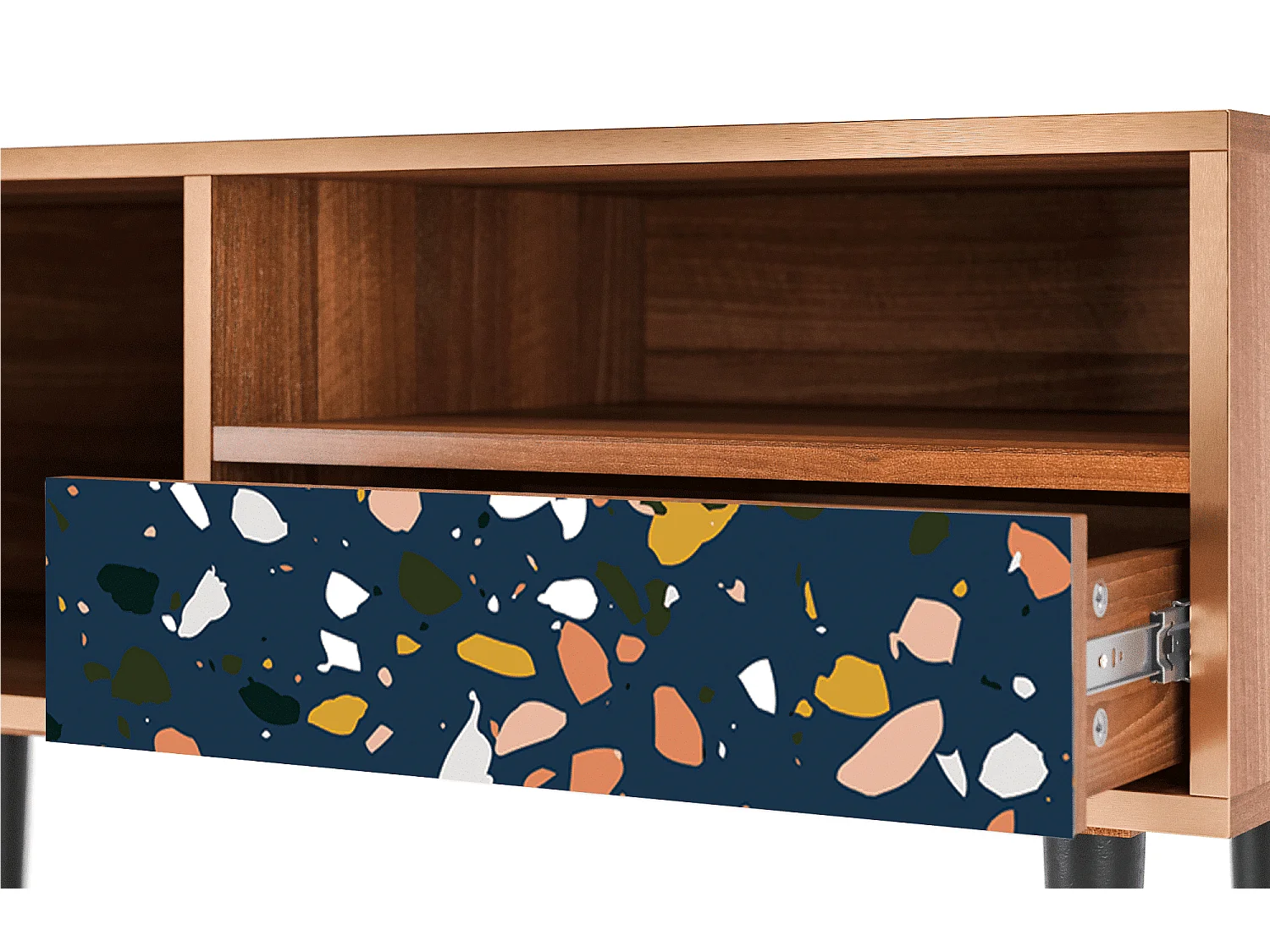 Mueble de TV - 115х59х48 cm - T3 - Night Sky Langhterns, Nogal