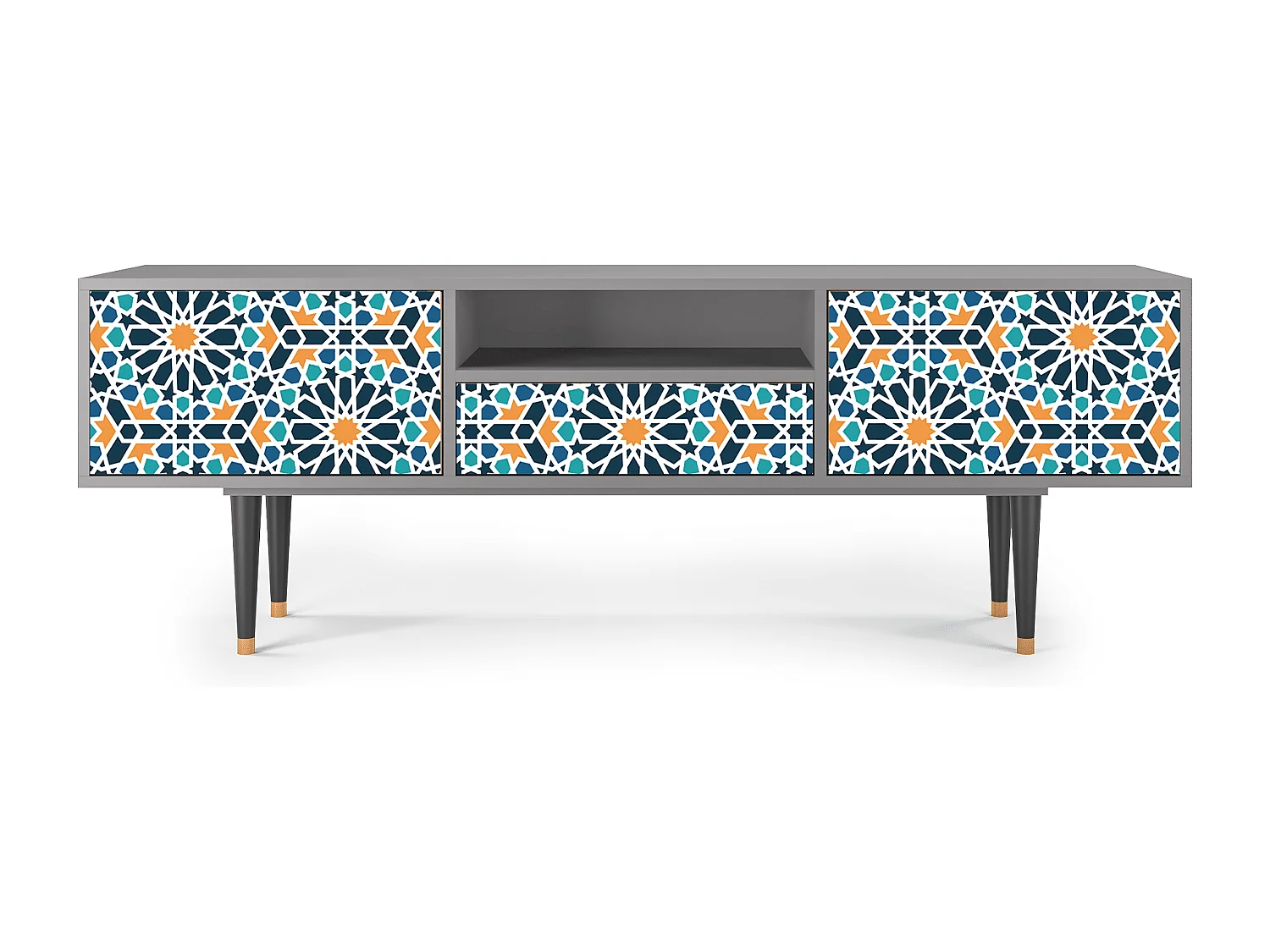 TV-Möbel - 170х59х41 cm - T6 - Kaleidoscope, Grau