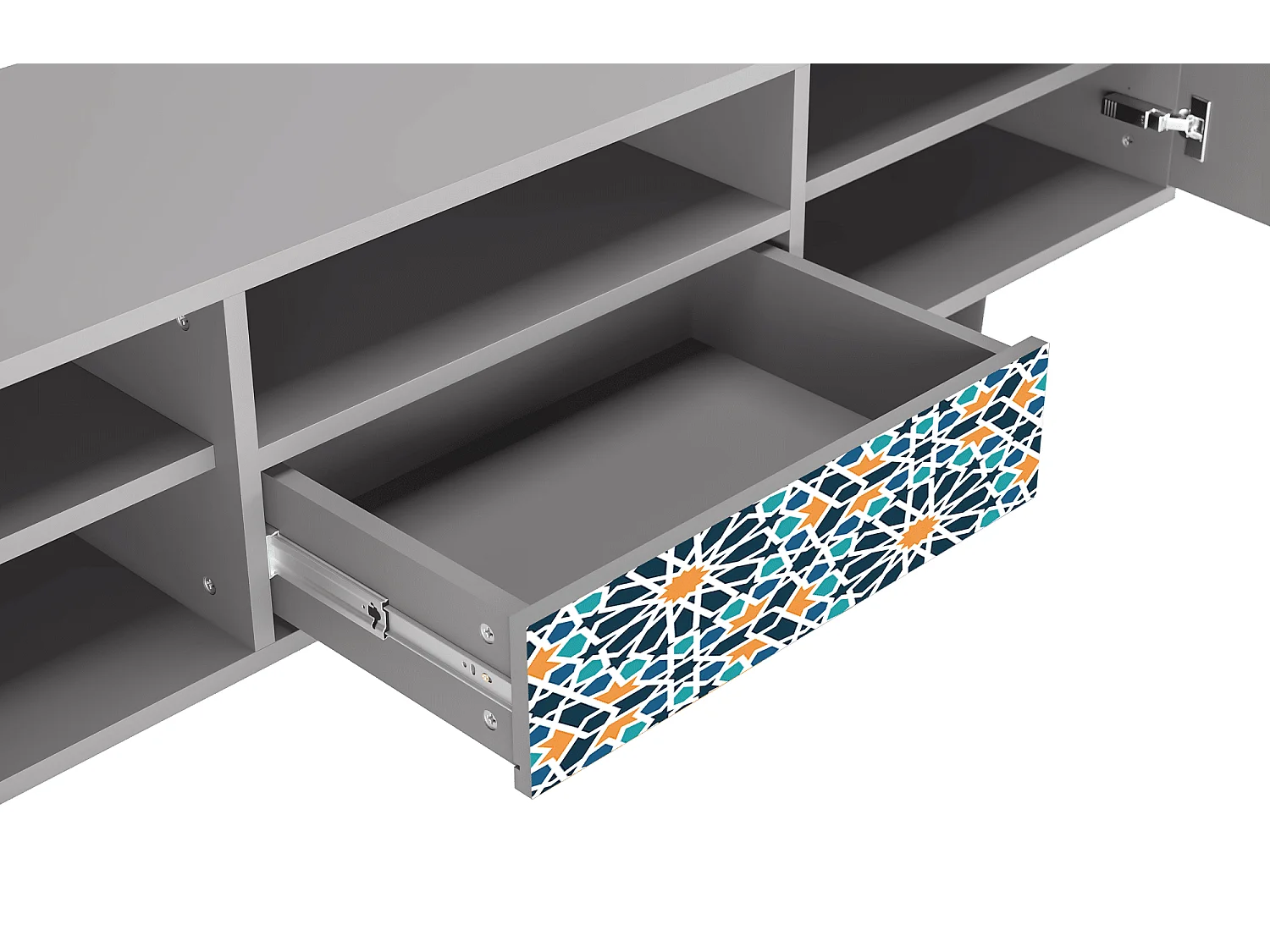 TV-Möbel - 170х59х41 cm - T6 - Kaleidoscope, Grau
