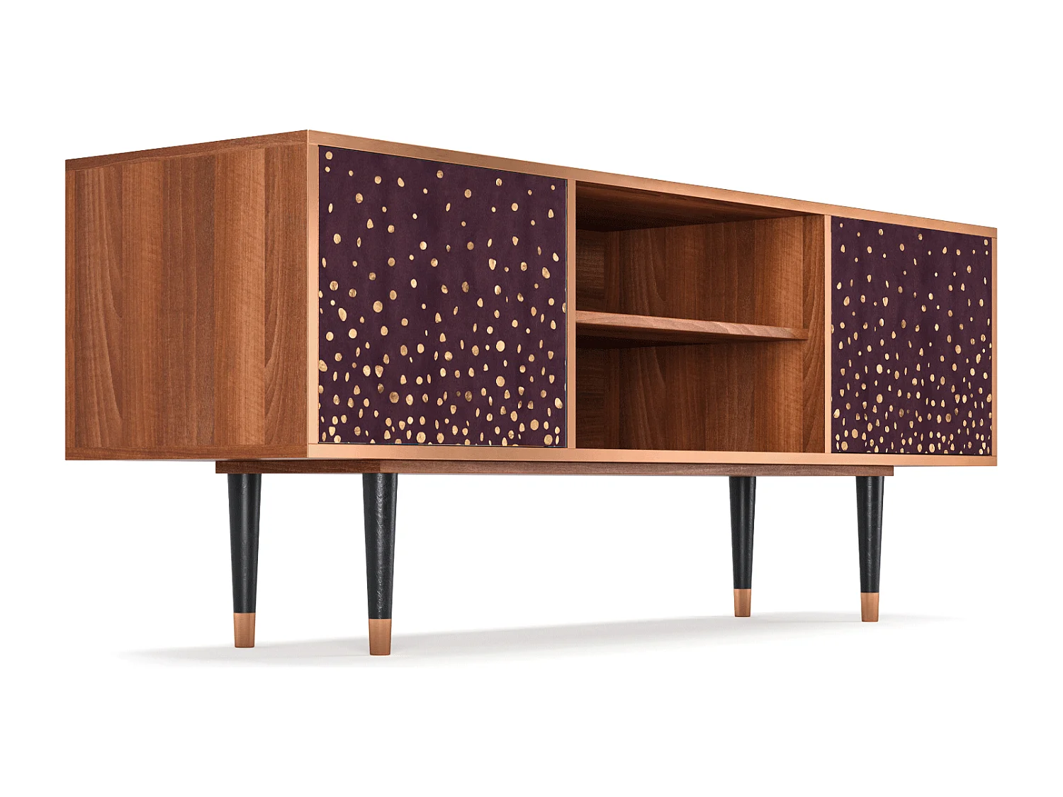 TV-Möbel - 170х69х48 cm - T2 - Glowworms, Walnuss