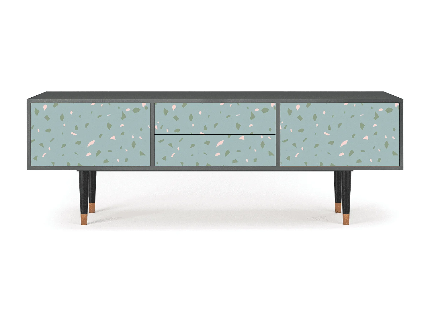 Meuble TV - 170х59х48 cm - T4 - Blue Drops, Anthracite