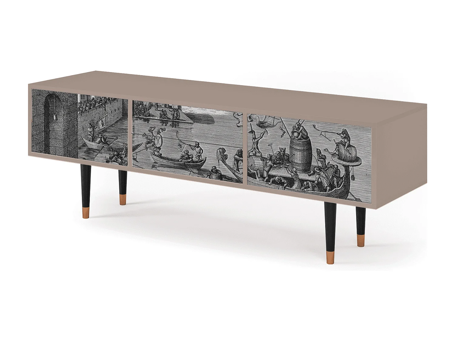 Mobile TV - 170х59х48 cm - T4 - Saint Martin, Latte