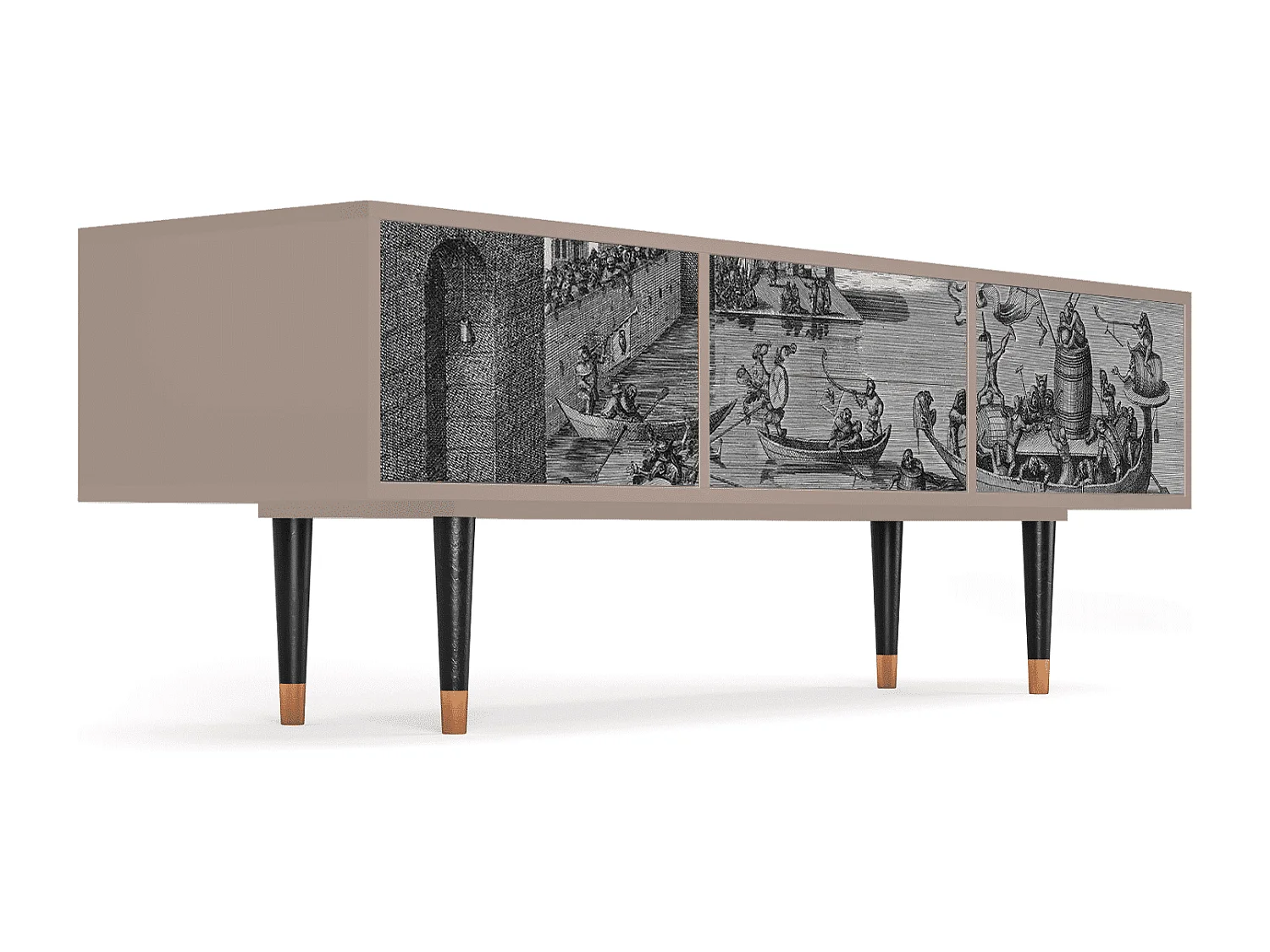 Mobile TV - 170х59х48 cm - T4 - Saint Martin, Latte