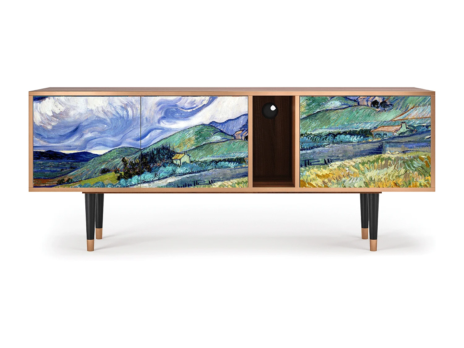 Mobile TV - 170х69х48 cm - T1 - Landscape, Noce