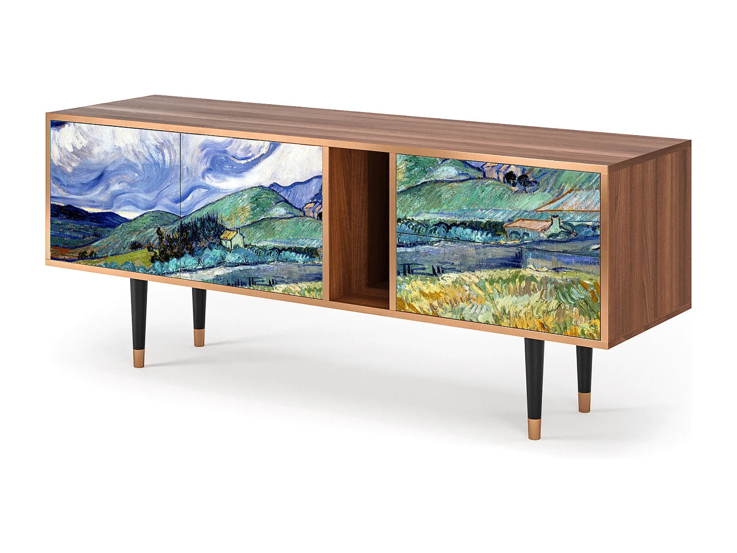 Mobile TV - 170х69х48 cm - T1 - Landscape, Noce