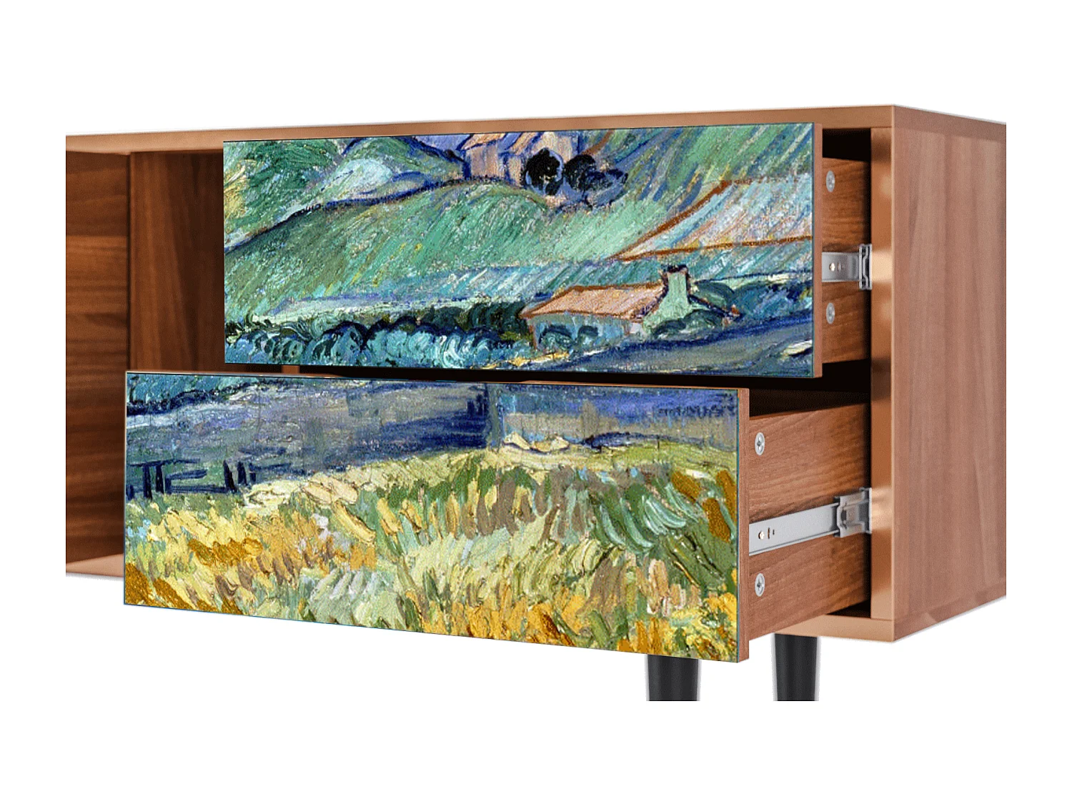 Mobile TV - 170х69х48 cm - T1 - Landscape, Noce