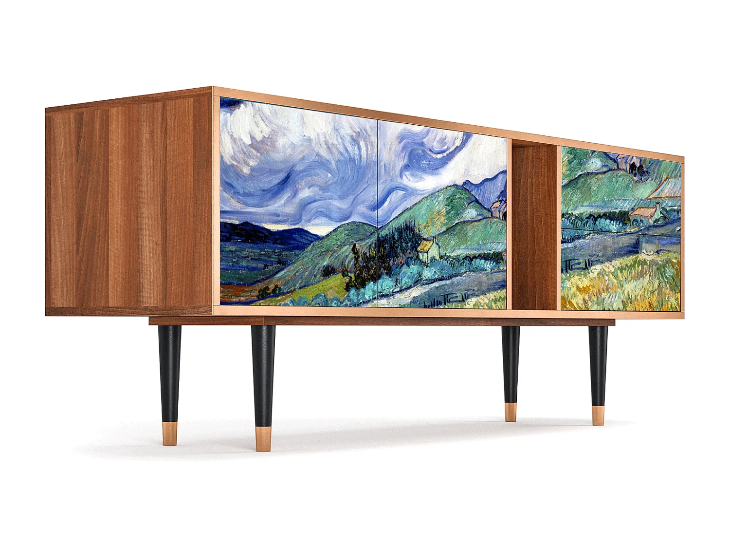 TV-Möbel - 170х69х48 cm - T1 - Landscape, Walnuss