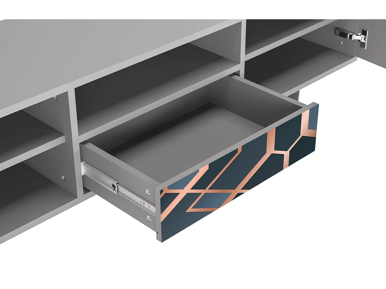 Mueble de TV - 170х59х41 cm - T6 - Ashy 1920', Cinza