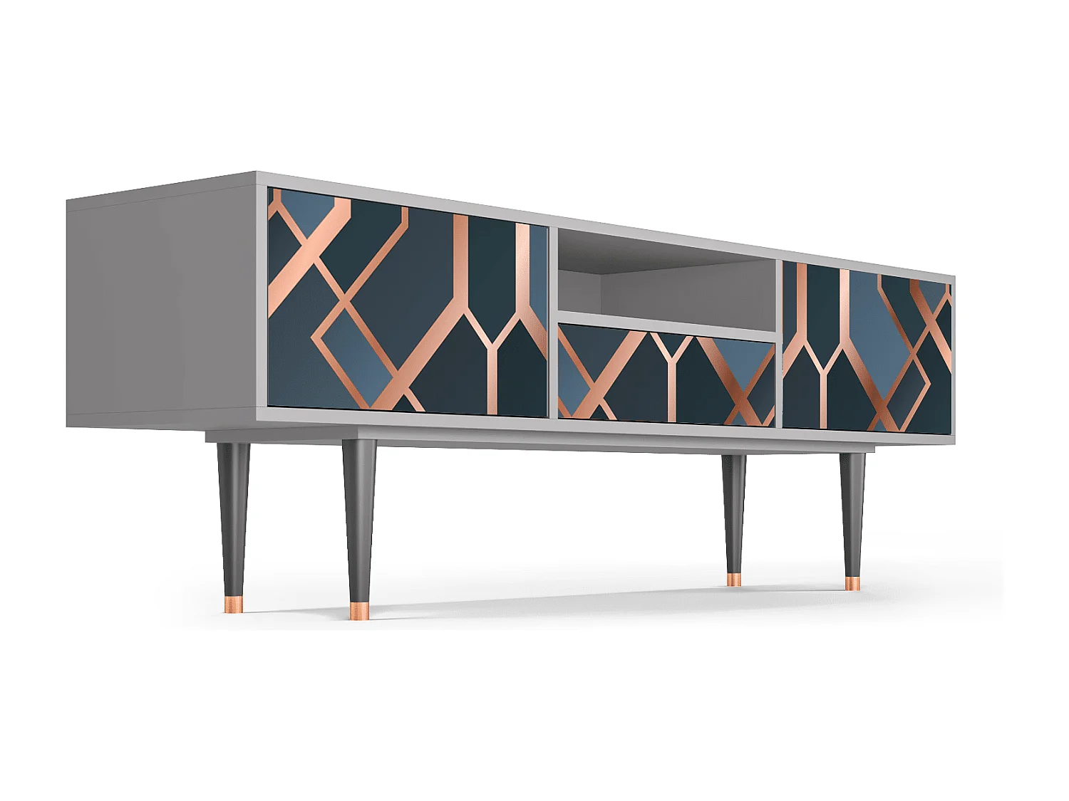 TV-Möbel - 170х59х41 cm - T6 - Ashy 1920', Grau