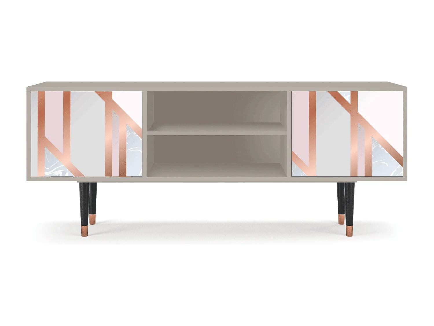 Meuble TV - 170х69х48 cm - T2 - Champagne Story, Sable