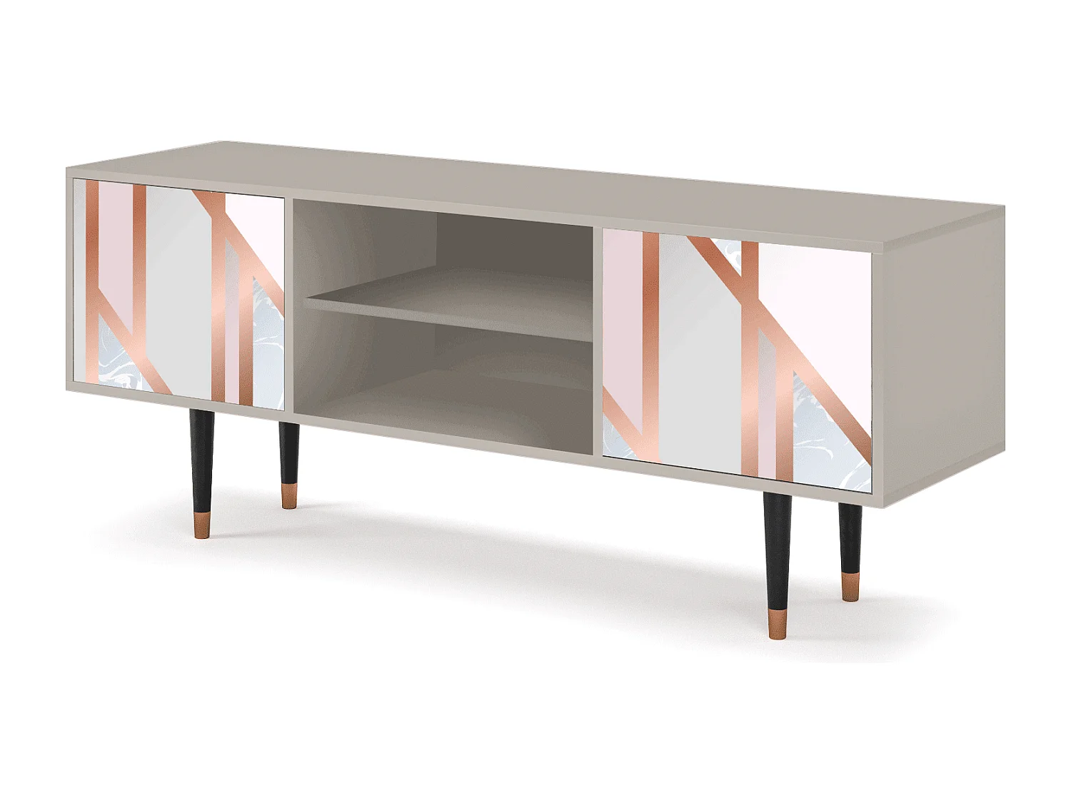 Meuble TV - 170х69х48 cm - T2 - Champagne Story, Sable