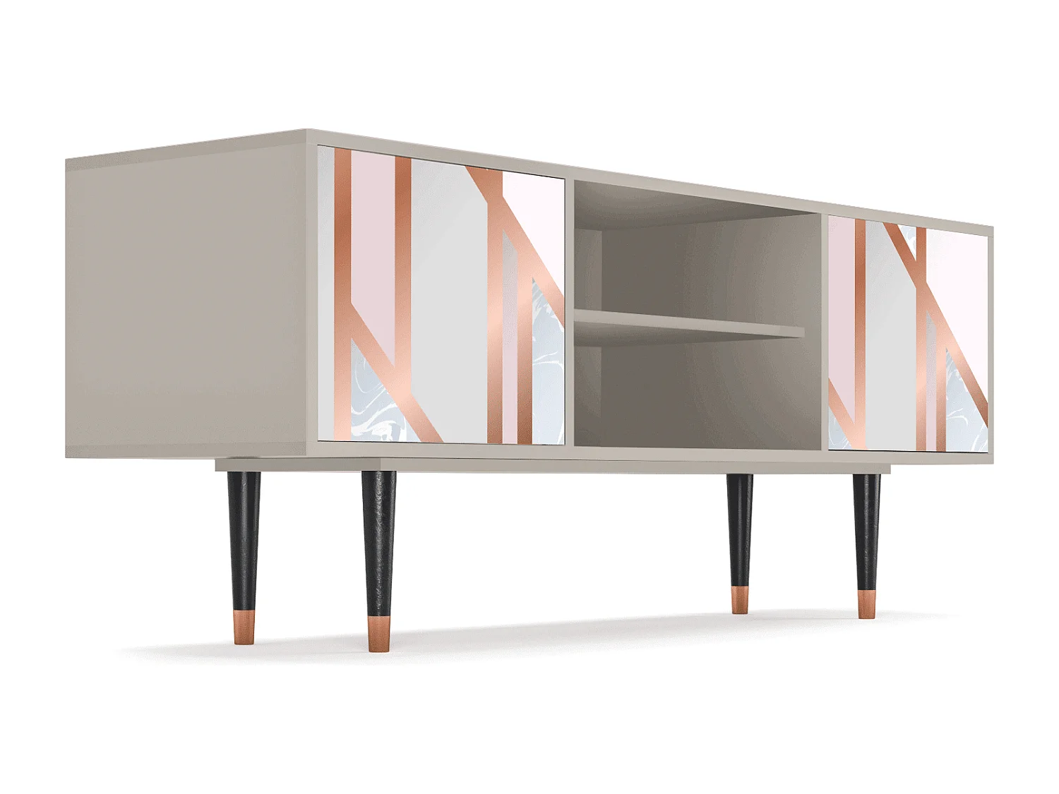 Meuble TV - 170х69х48 cm - T2 - Champagne Story, Sable