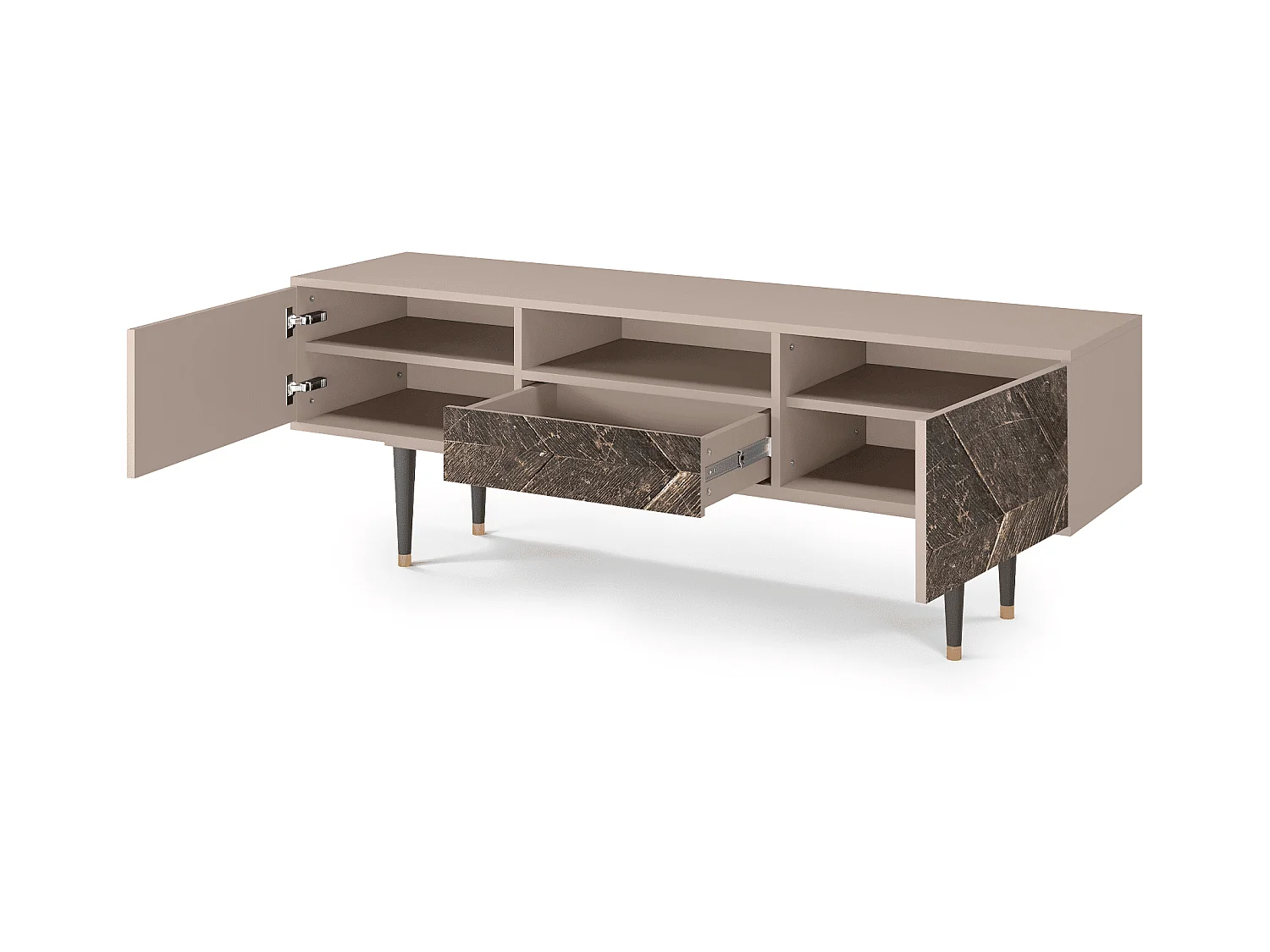 Meuble TV - 170х59х41 cm - T6 - Wise Tree, Latte