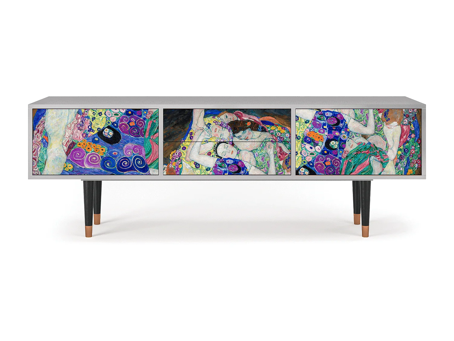 TV-meubel - 170х59х48 cm - T4 - The Maiden by Klimt, Grijs