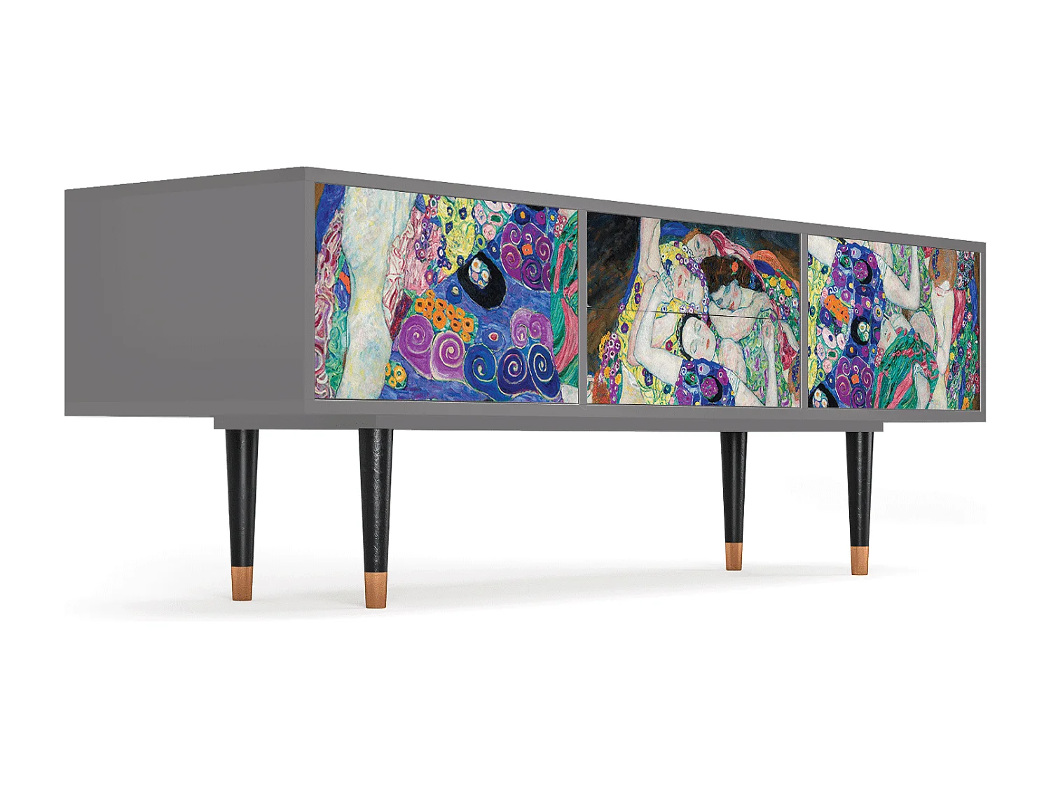 TV-meubel - 170х59х48 cm - T4 - The Maiden by Klimt, Grijs