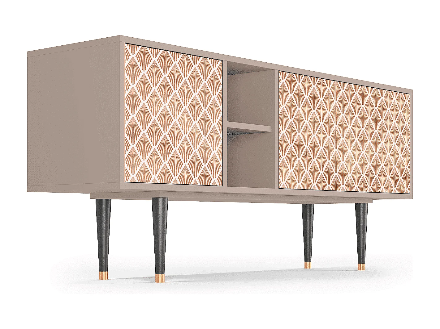 Mobile TV - 150х69х41 cm - T5 - Pastel Sunrise, Latte