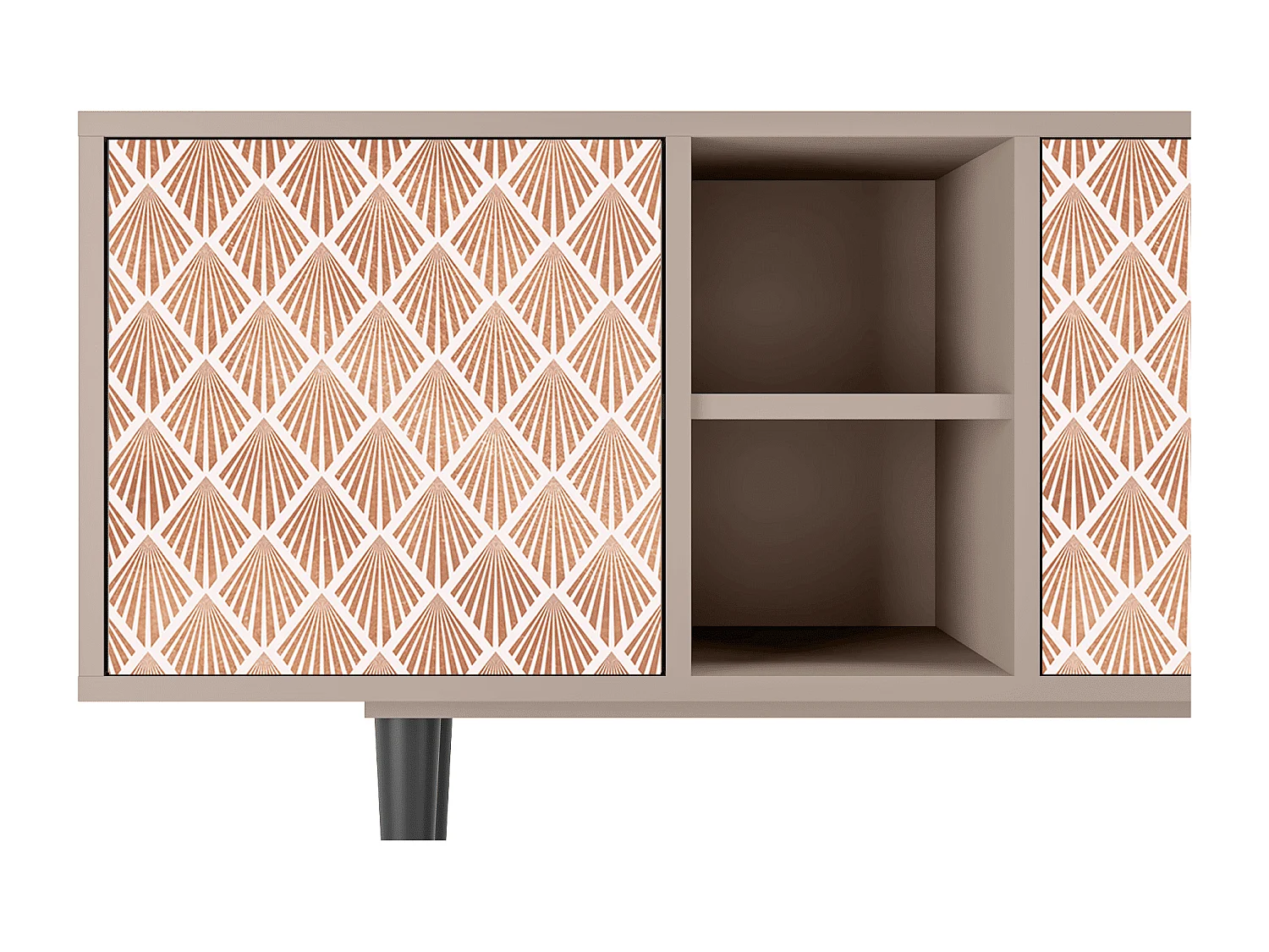 Mobile TV - 150х69х41 cm - T5 - Pastel Sunrise, Latte