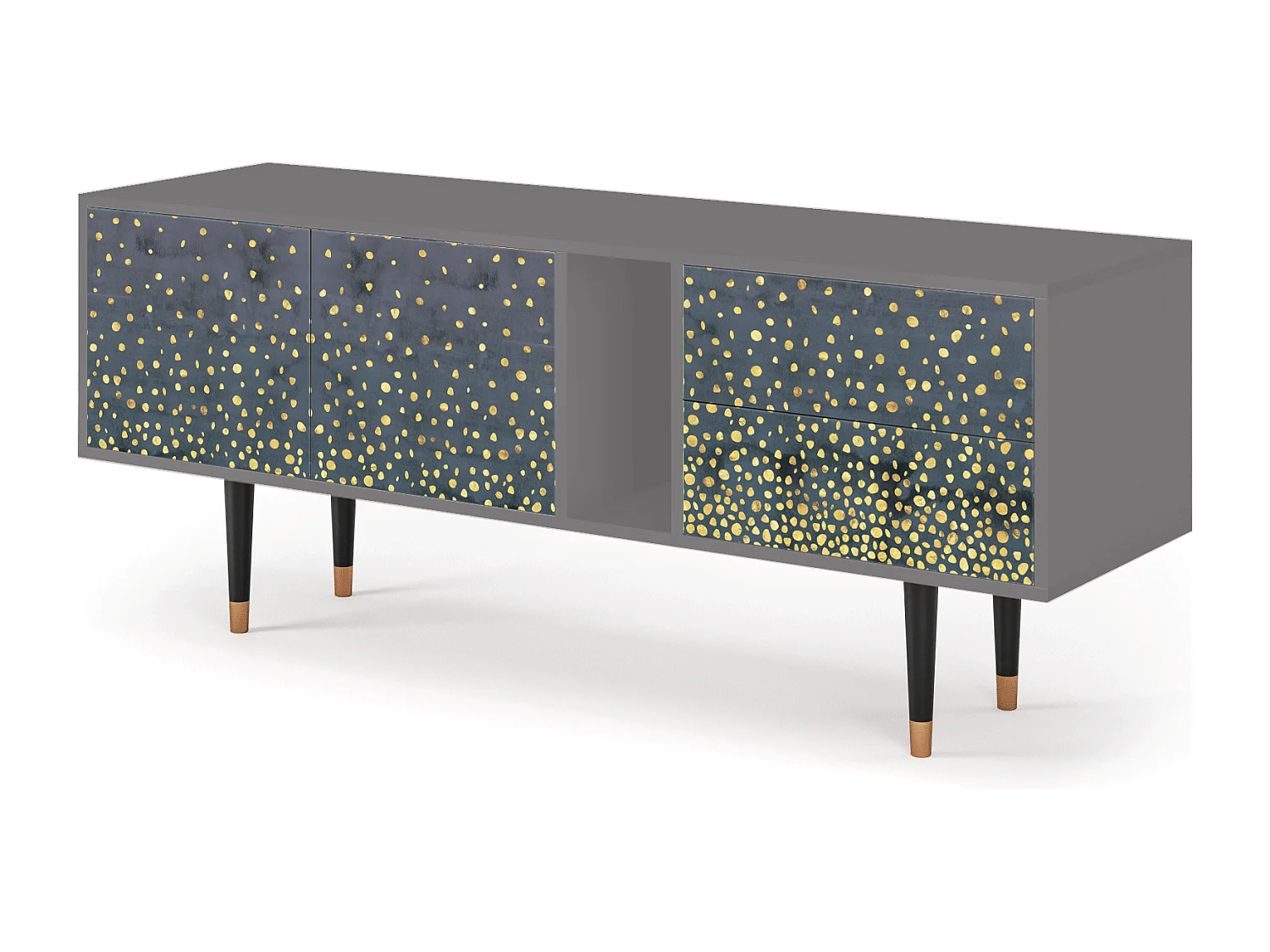 TV-Möbel - 170х69х48 cm - T1 - Foggy Lights, Grau