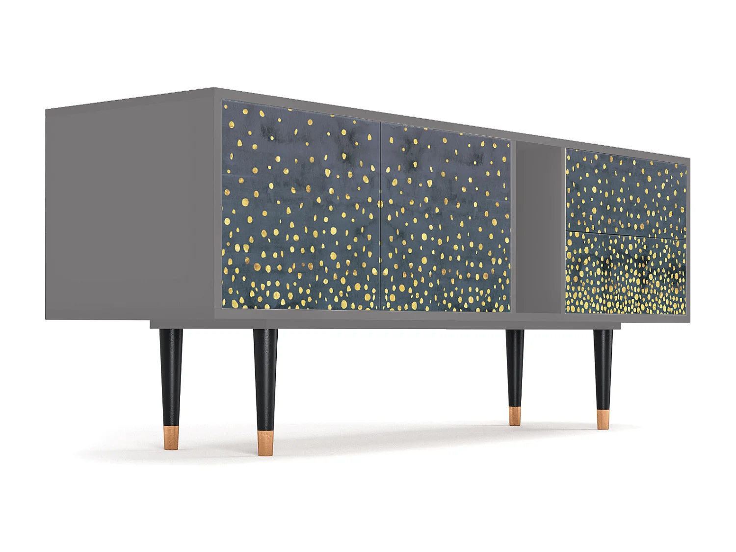 TV-Möbel - 170х69х48 cm - T1 - Foggy Lights, Grau