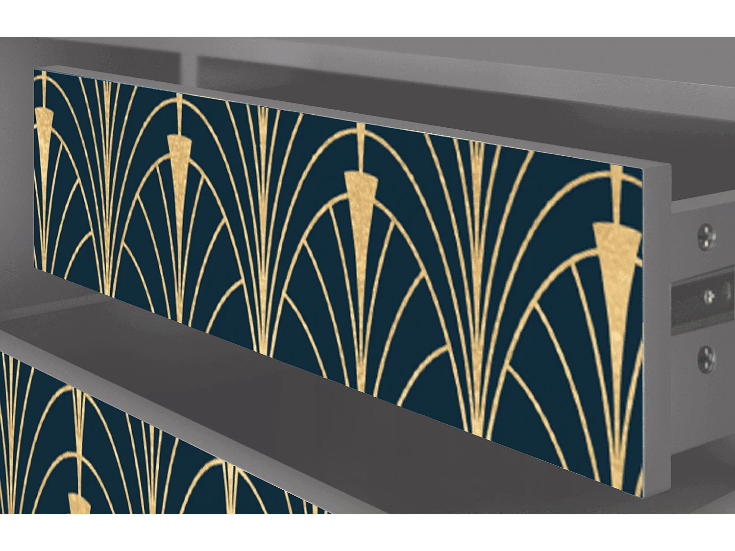 Meuble TV - 170х59х48 cm - T4 - Flower of the Nile, Gris