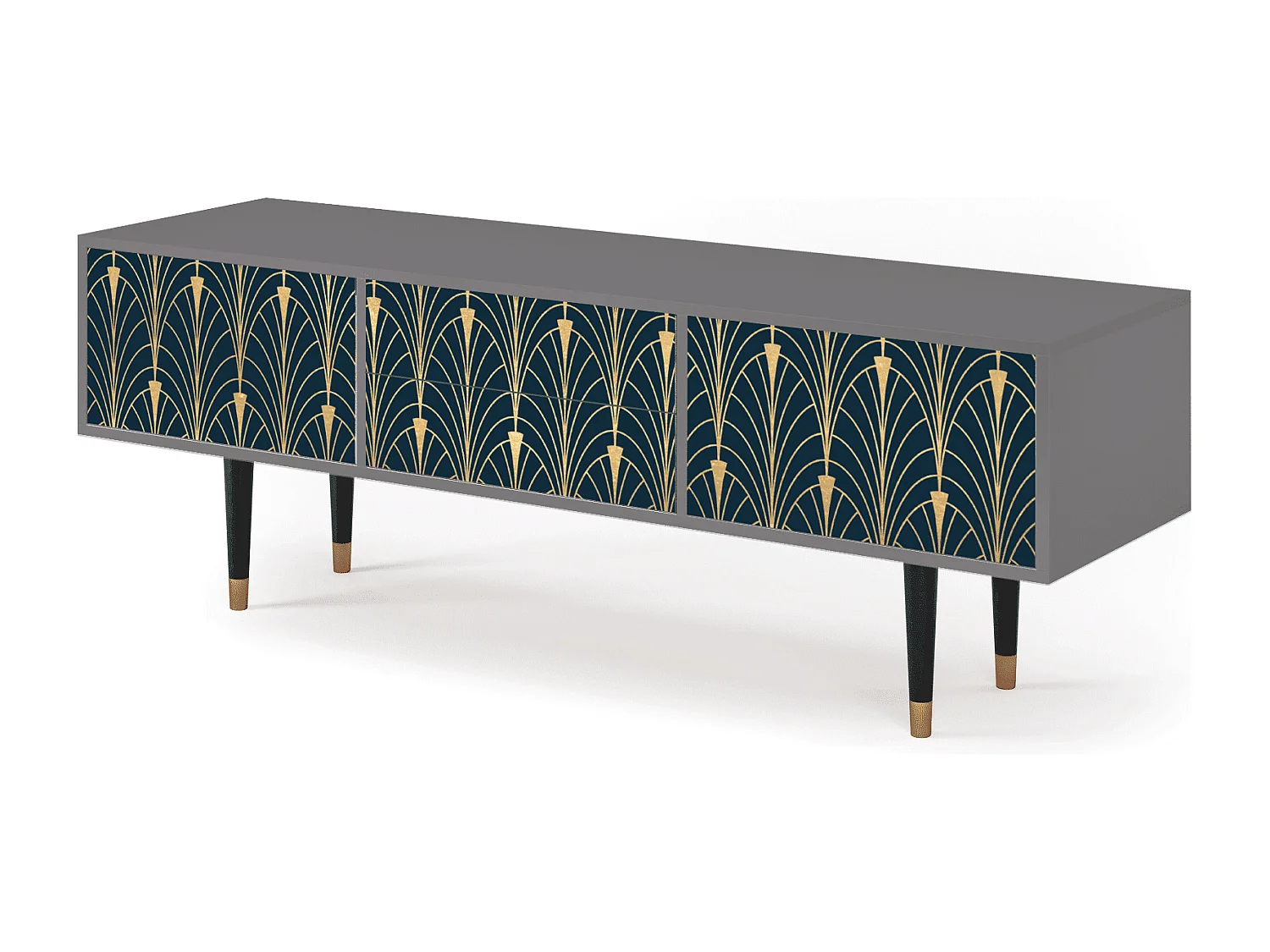 TV-Möbel - 170х59х48 cm - T4 - Flower of the Nile, Grau