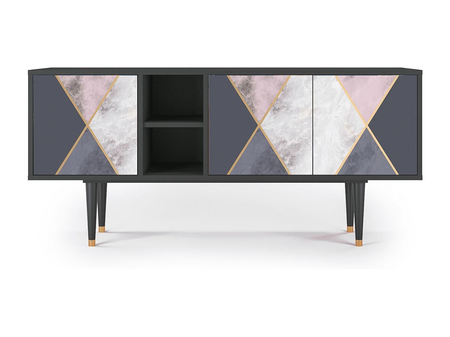 Meuble TV - 150х69х41 cm - T5 - Ideal Harmony, Anthracite