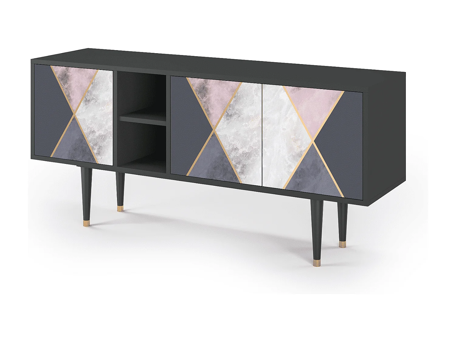 Meuble TV - 150х69х41 cm - T5 - Ideal Harmony, Anthracite