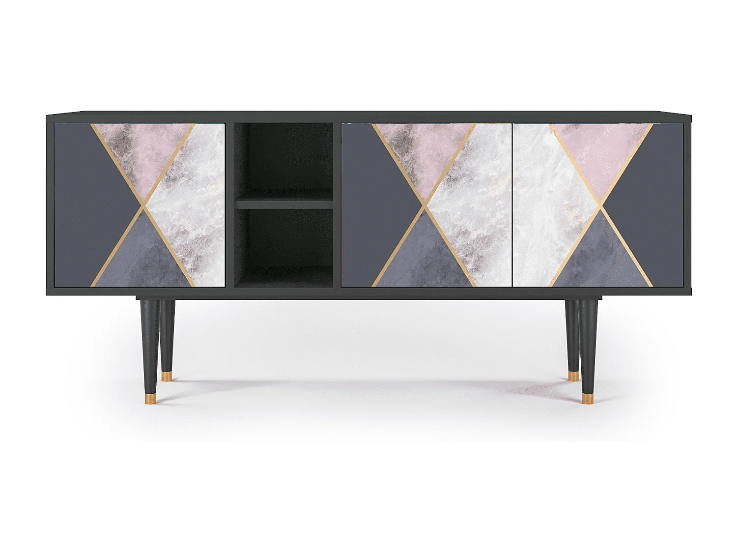 TV-meubel - 150х69х41 cm - T5 - Ideal Harmony, Antraciet