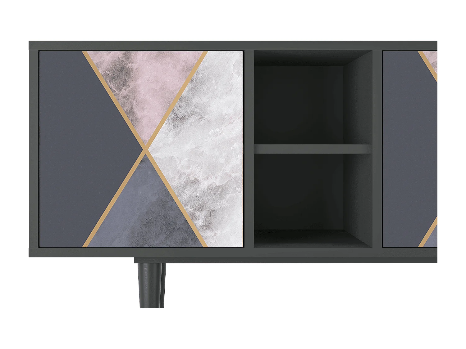 TV-meubel - 150х69х41 cm - T5 - Ideal Harmony, Antraciet