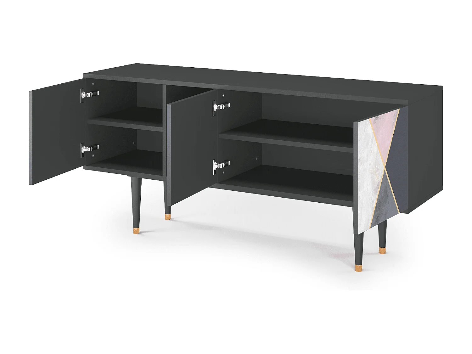 TV-meubel - 150х69х41 cm - T5 - Ideal Harmony, Antraciet