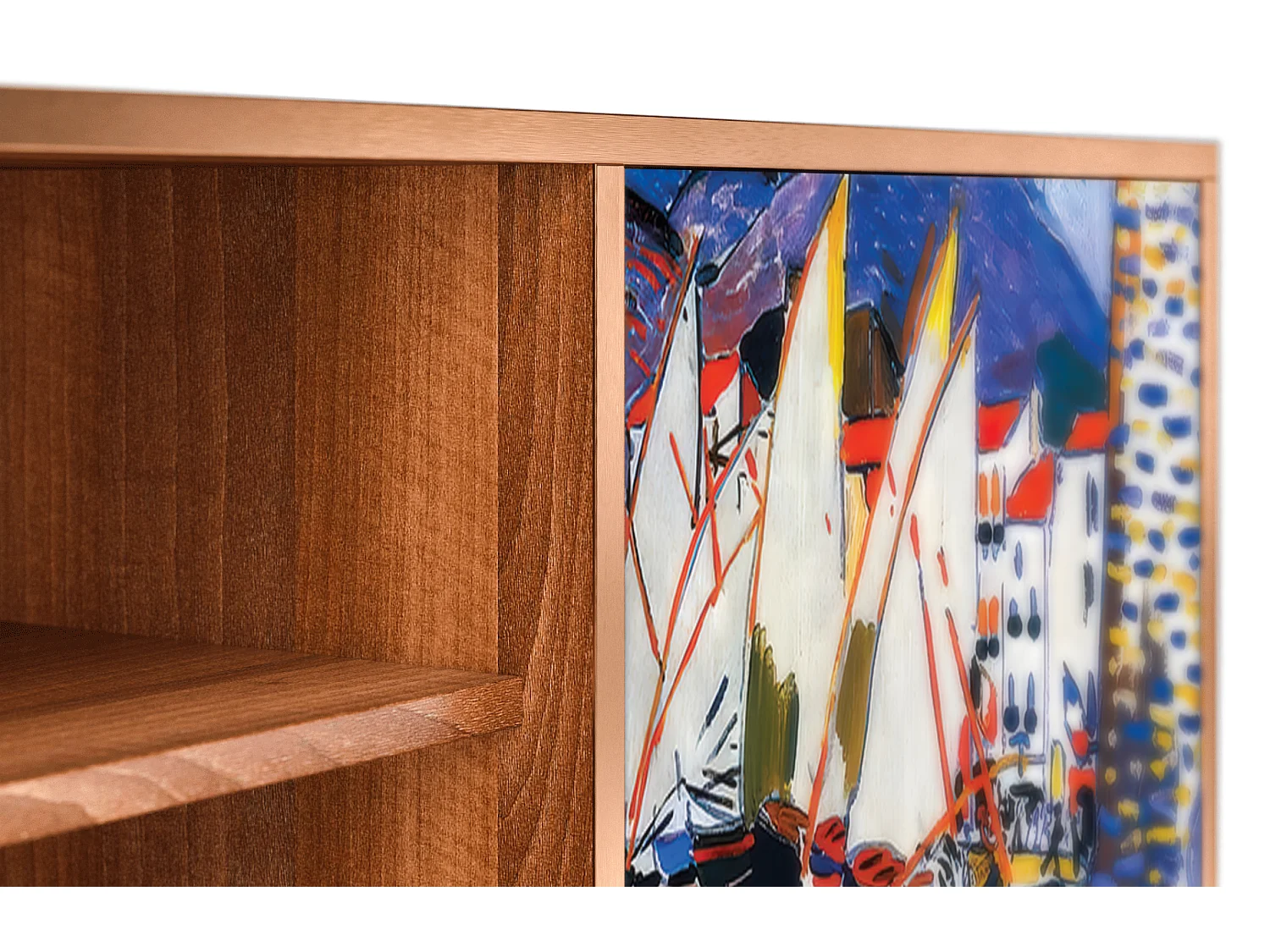 Mobile TV - 170х69х48 cm - T2 - Le Séchage des voiles , Noce