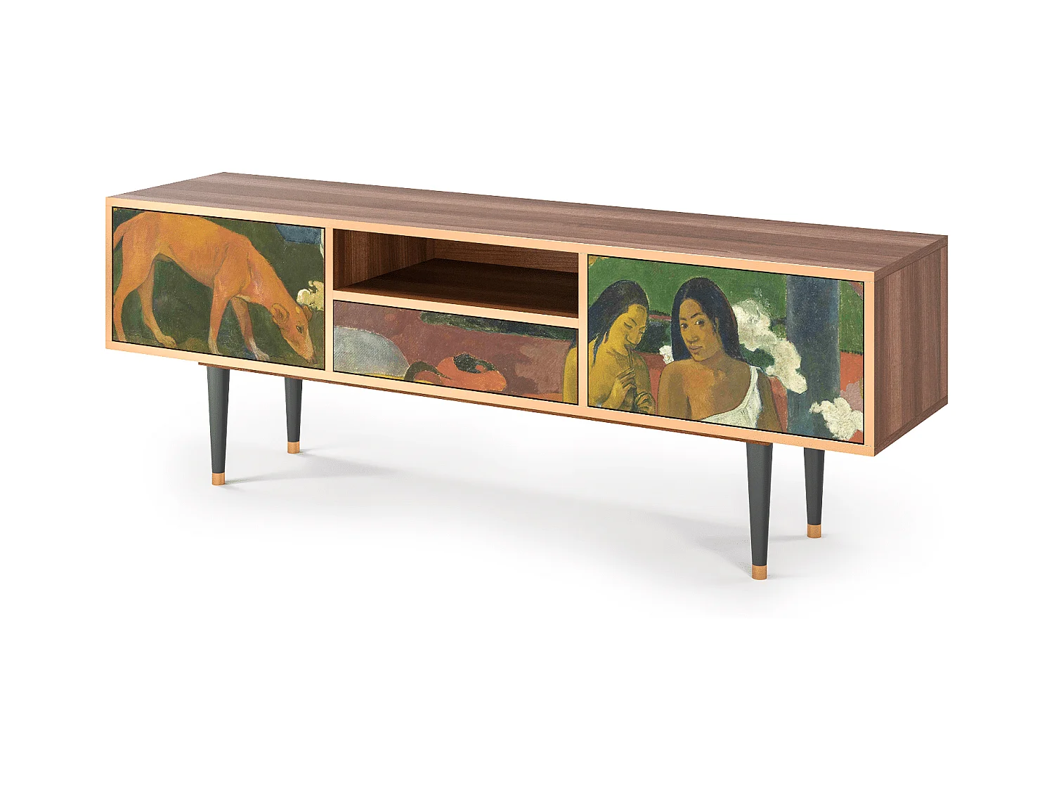 TV-Möbel - 170х59х41 cm - T6 - Arearea , Walnuss