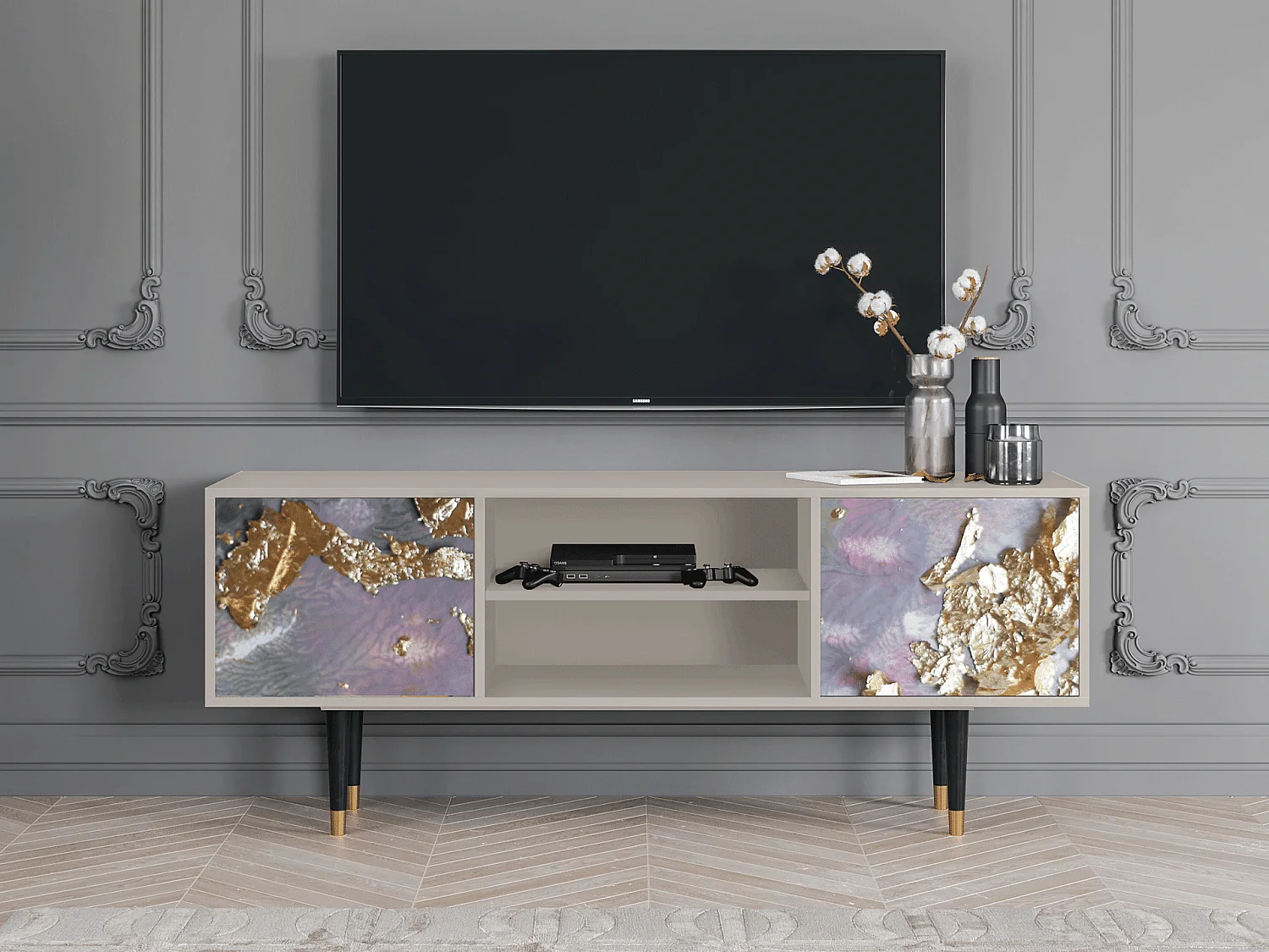 Meuble TV - 170х69х48 cm - T2 - Planet Earth, Sable