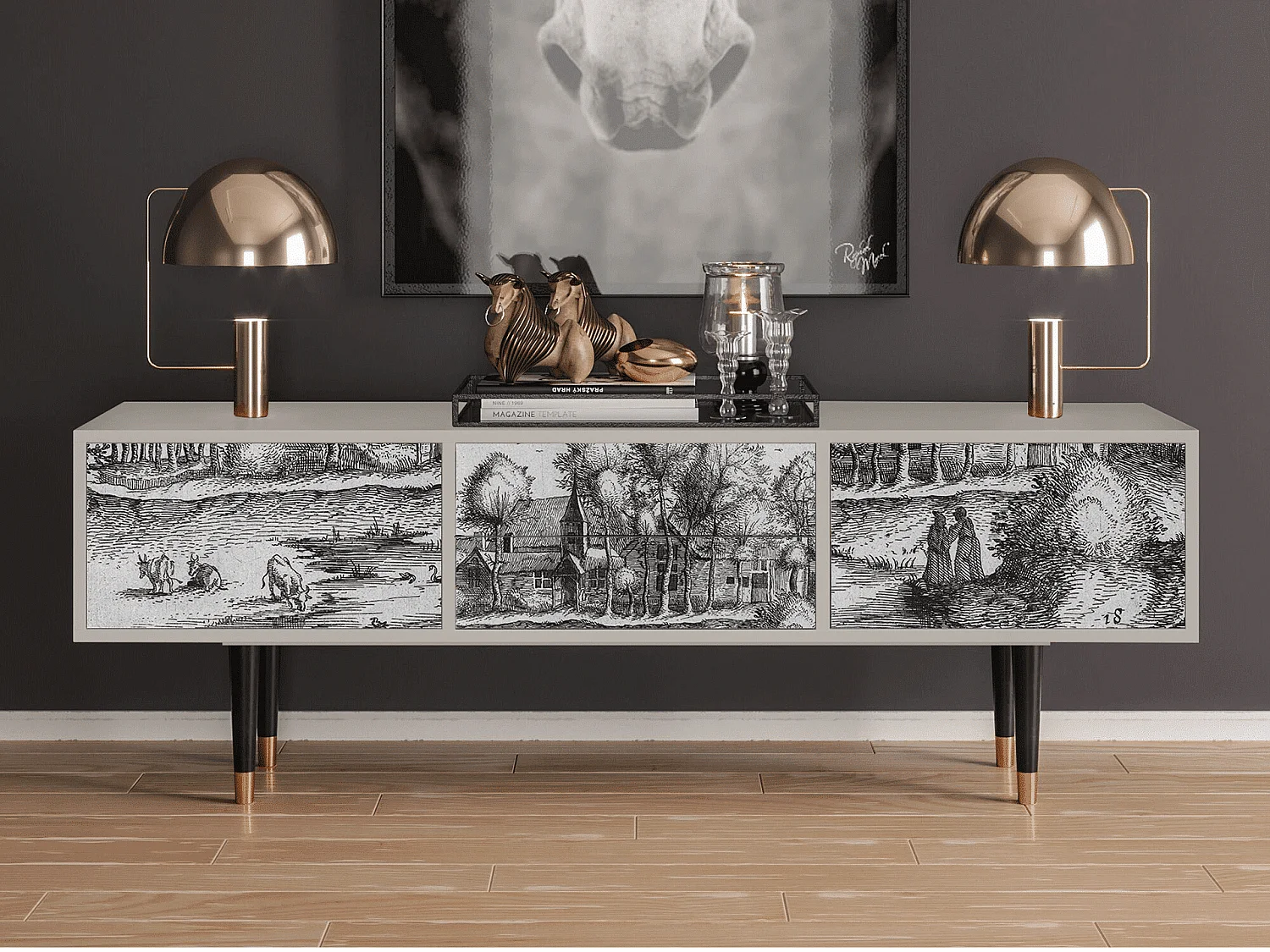 TV-meubel - 170х59х48 cm - T4 - A Pond, Zand