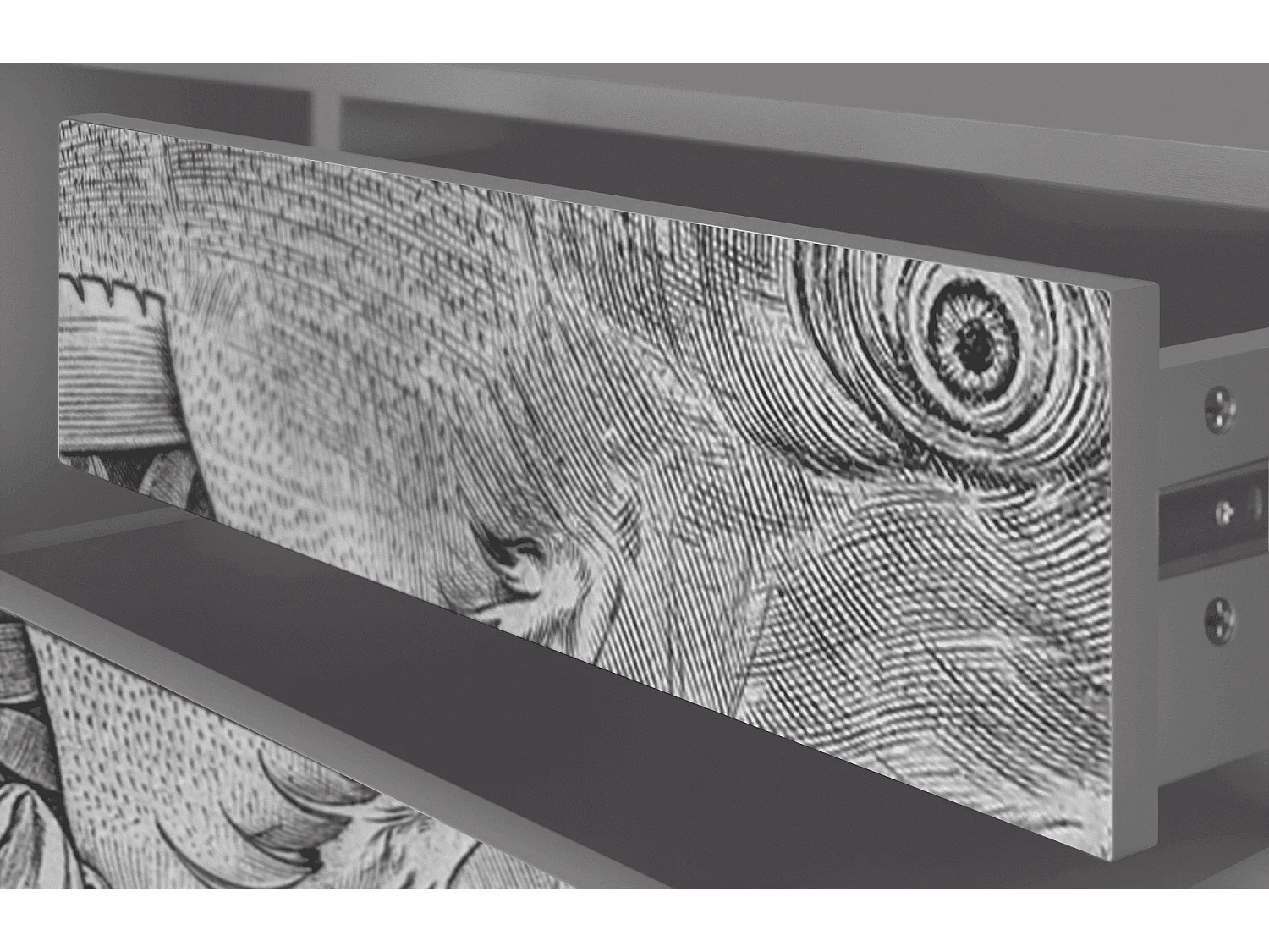 Meuble TV - 170х59х48 cm - T4 - Big Fish Eat Little, Gris