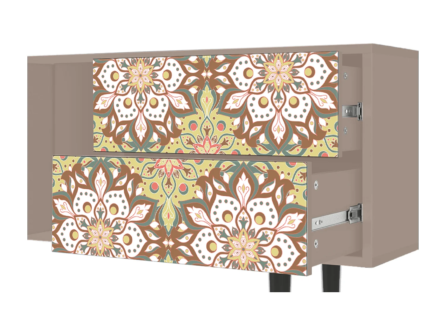 Mobile TV - 170х69х48 cm - T1 - Chinese Tea, Latte