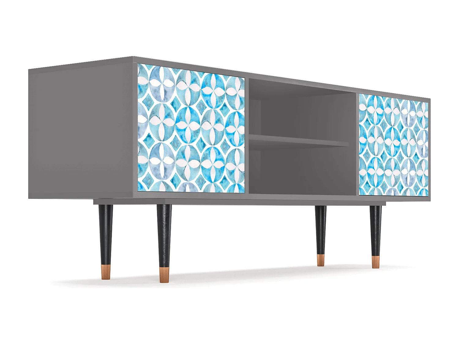 TV-Möbel - 170х69х48 cm - T2 - Porto Mood, Grau