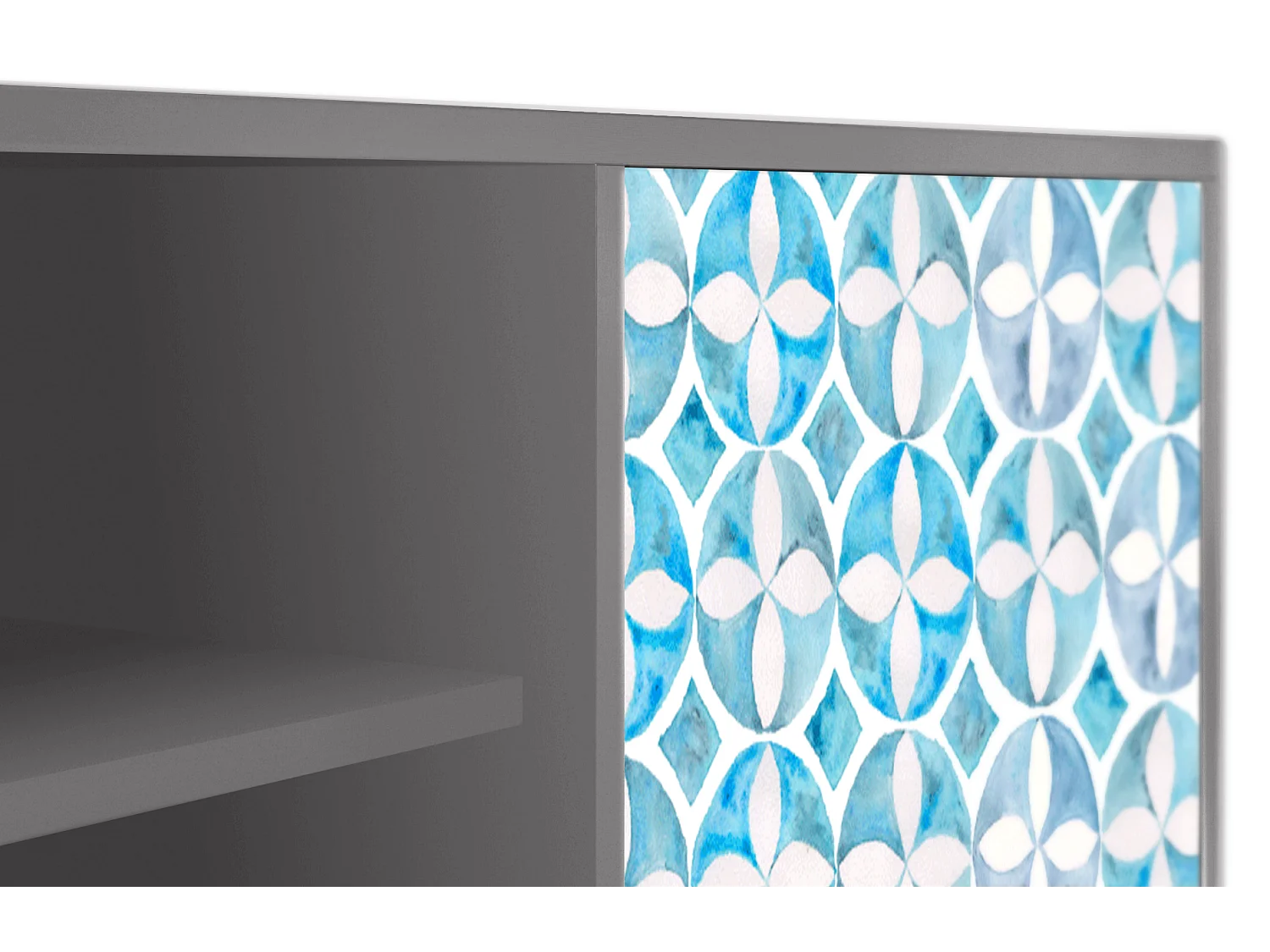 TV-Möbel - 170х69х48 cm - T2 - Porto Mood, Grau