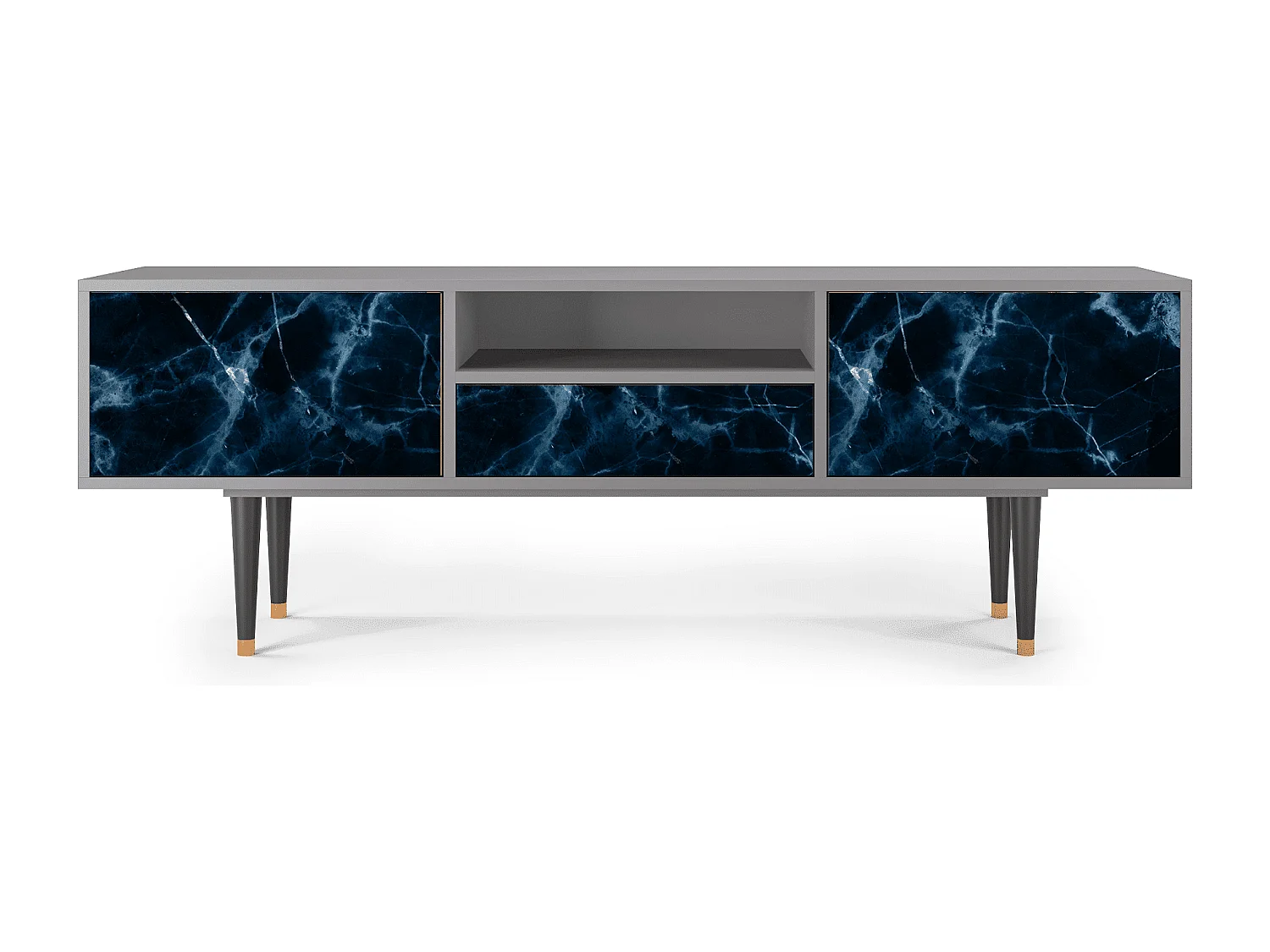 Mueble de TV - 170х59х41 cm - T6 - Deep Ocean, Cinza