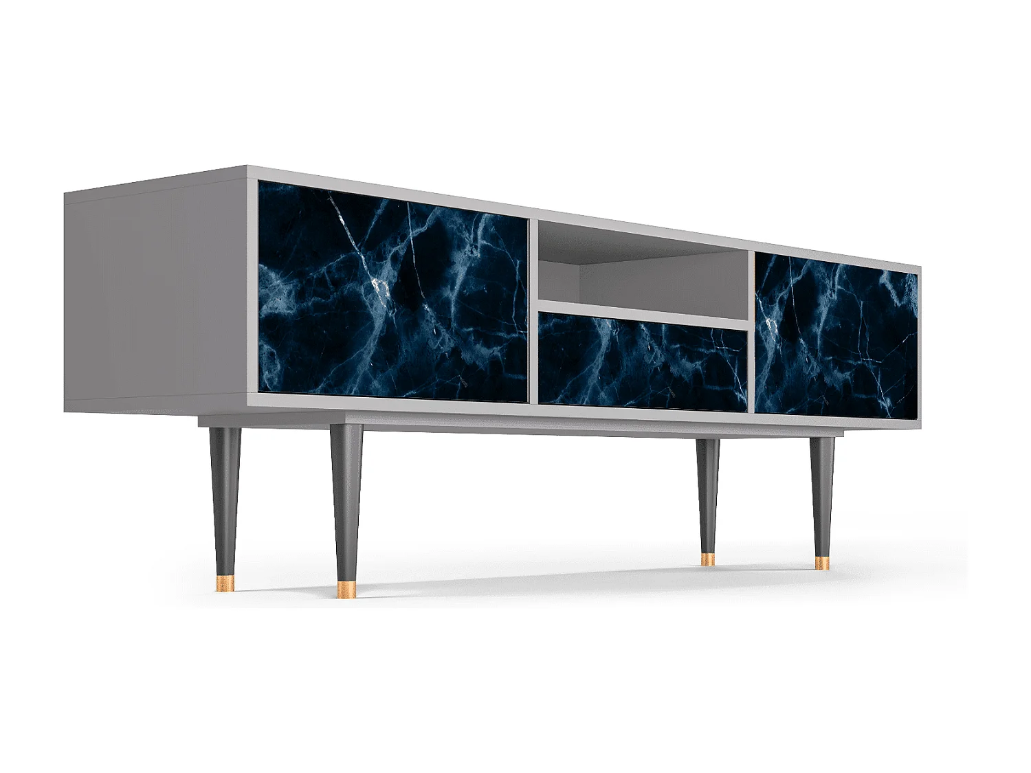 Mueble de TV - 170х59х41 cm - T6 - Deep Ocean, Cinza